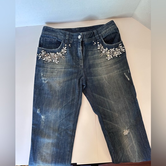 Dolce & Gabbana distressed bejeweled jeans - Picture 6 of 16